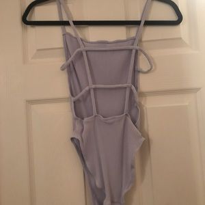 light blue one piece